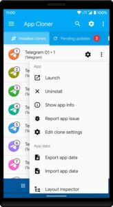 Screenshot App Cloner Mod APK