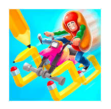 Scribble Rider Mod Apk  (Unlimited Coins) v1.600