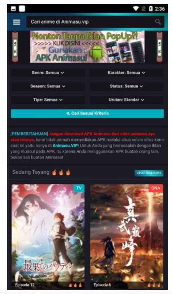 Download Animasu APK 1.8.1 VIP Terbaru 2022, Gratis!