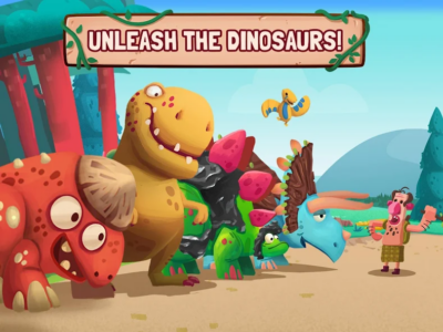 Screenshot Dino Bash Dinosaur Battle Mod APK