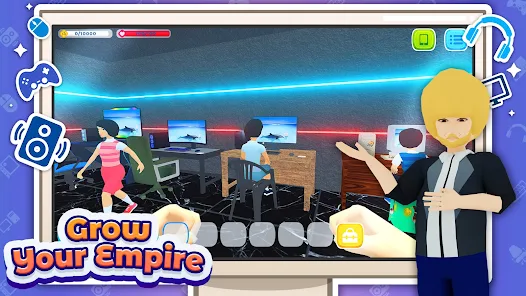 Screenshot Gaming Cafe Life Mod APK
