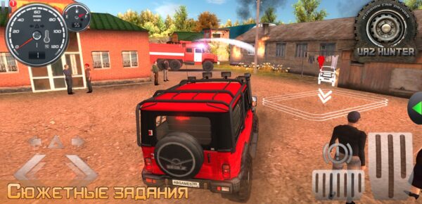 Screenshot Russian Car Driver UAZ HUNTER Mod APK