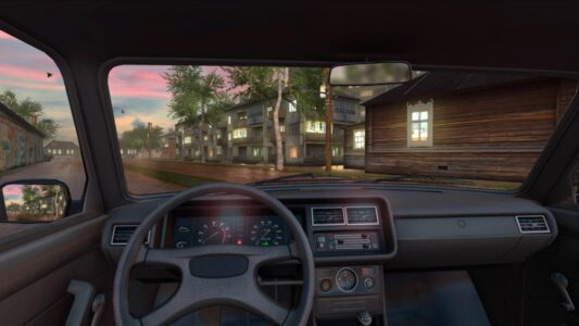 Screenshot Traffic Racer Russian Village Mod APK