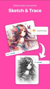 Screenshot Draw Anime Sketch Mod APK