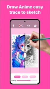 Screenshot Draw Anime Sketch Mod APK