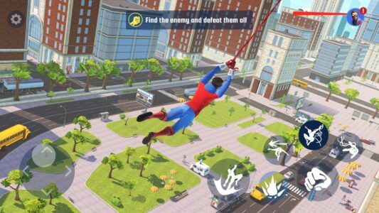 Screenshot Spider Fighting Hero Game Mod APK