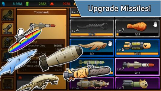 Screenshot [VIP] Missile Dude RPG idle Mod APK