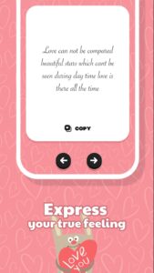 Screenshot Romantic Fancy Love Messages Mod APK