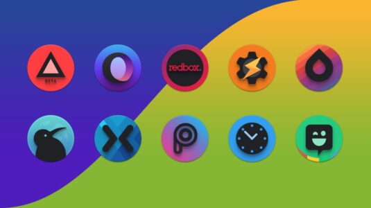 Screenshot Baked Dark Android Icon Pack Mod APK