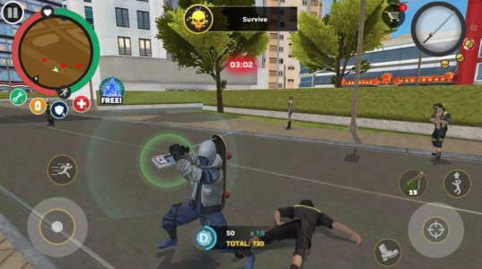 Screenshot Rope Hero Mafia City Wars Mod APK