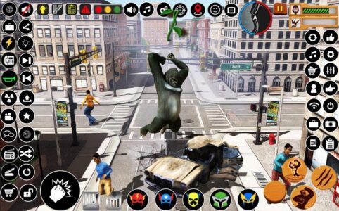 Screenshot Angry Gorilla City Attack Mod APK