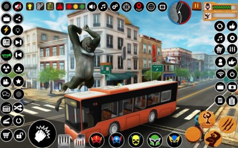 Screenshot Angry Gorilla City Attack Mod APK