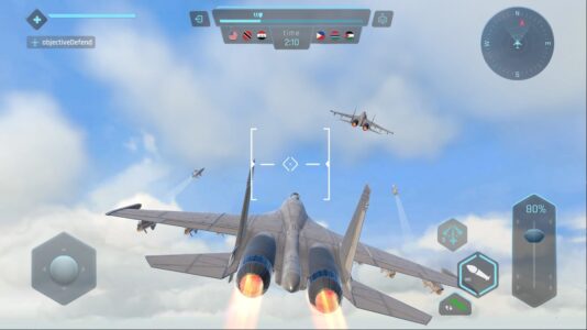 Screenshot Sky Warriors Airplane Games Mod APK