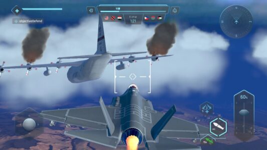 Screenshot Sky Warriors Airplane Games Mod APK