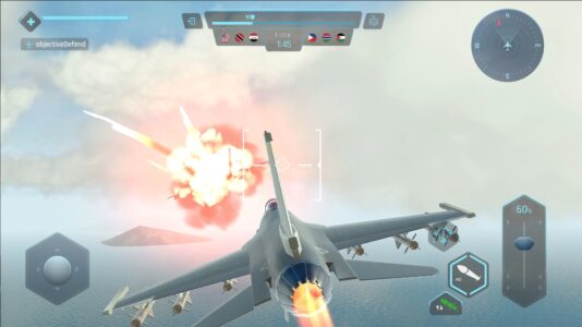 Screenshot Sky Warriors Airplane Games Mod APK