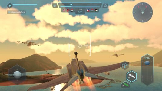 Screenshot Sky Warriors Airplane Games Mod APK