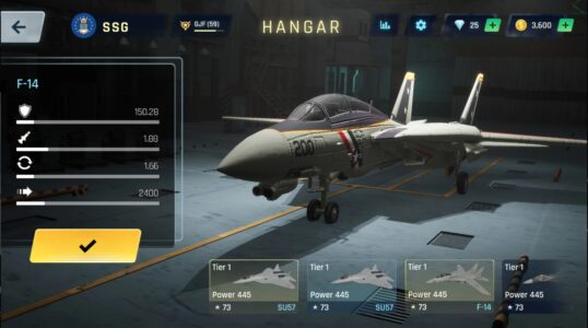 Screenshot Sky Warriors Airplane Games Mod APK