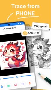 Screenshot AR Draw Sketch Trace Anime Mod APK