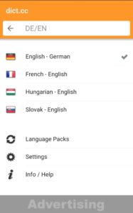 Screenshot dict.cc+ dictionary Mod APK