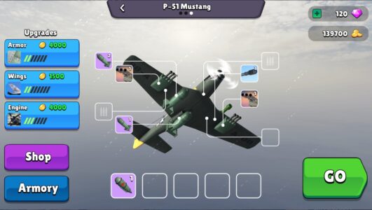 Screenshot Bomber Ace WW2 war plane game Mod APK