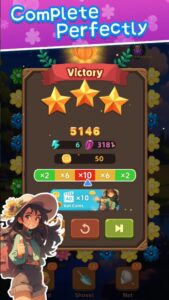 Screenshot Blossom Odyssey Saga Match 3 Mod APK