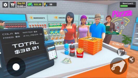 Screenshot Pizza Shop Simulator 3D Mod APK