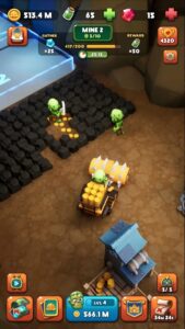 Screenshot Idle Zombie Miner: Gold Tycoon Mod APK