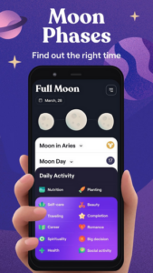 Screenshot Moonly: Moon Phases & Calendar Mod APK