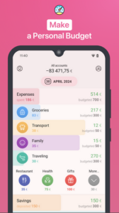 Screenshot 1Money: expense tracker budget Mod APK