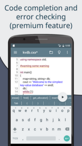 Screenshot Cxxdroid - C/C++ compiler IDE Mod APK