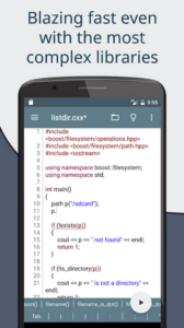 Screenshot Cxxdroid - C/C++ compiler IDE Mod APK