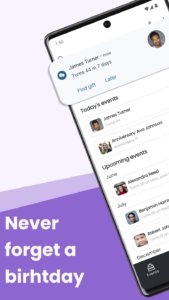 Screenshot Birthday Calendar & Reminder Mod APK