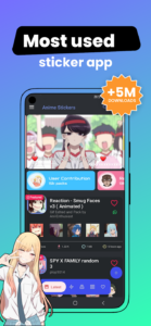 Screenshot +999K Anime Stickers WASticker Mod APK