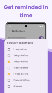 Screenshot Birthday Calendar & Reminder Mod APK