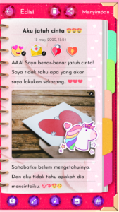 Screenshot Unicorn Diary (lock - PIN) Mod APK