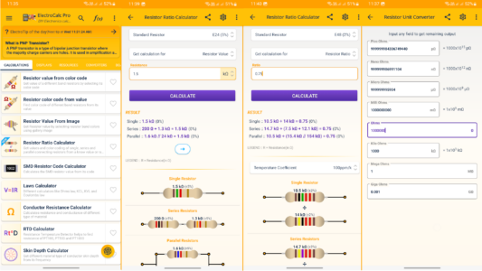 Screenshot ElectroCalc - Electronics Mod APK