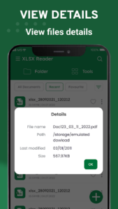 Screenshot Edit XLSX Spreadsheets Reader Mod APK