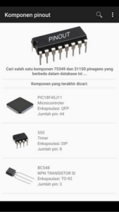 Screenshot Electronic Component Pinouts Mod APK