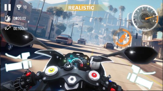 Screenshot Traffic Bike City Driving Mod APK