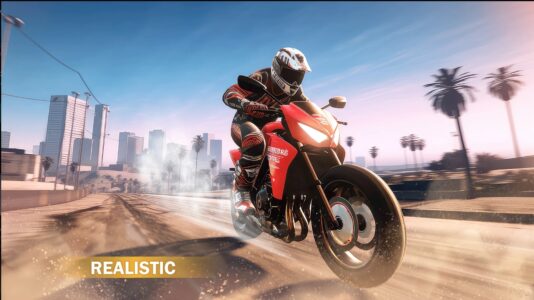 Screenshot Traffic Bike City Driving Mod APK