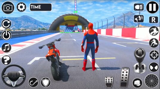 Screenshot Superhero Tricky Bike Stunt Mod APK