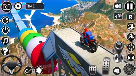 Screenshot Superhero Tricky Bike Stunt Mod APK