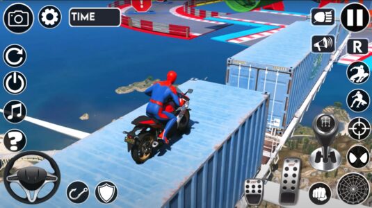 Screenshot Superhero Tricky Bike Stunt Mod APK