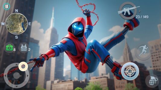 Screenshot Spider Rope Hero Crime City Mod APK