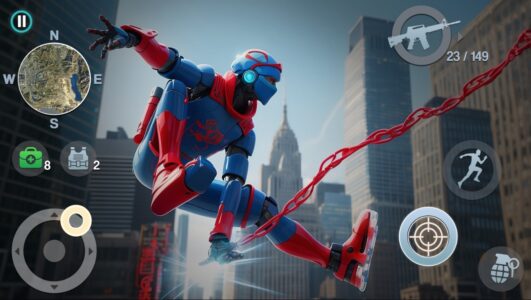 Screenshot Spider Rope Hero Crime City Mod APK