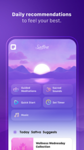 Screenshot Sattva - Meditation App Mod APK