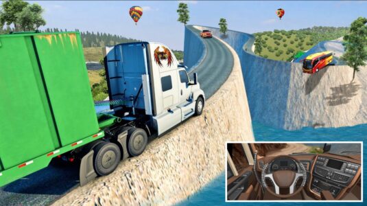 Screenshot Truck Simulator : Death Road 2 Mod APK