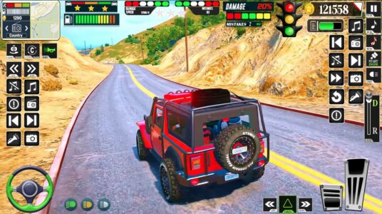 Screenshot Jeep Driving Thar Game Offroad Mod APK