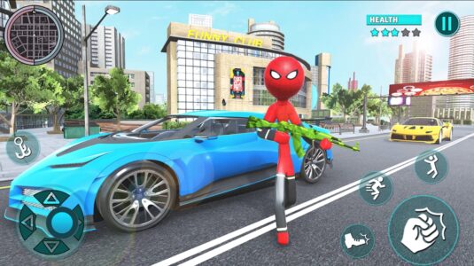 Screenshot Rope Hero Spider Stickman War Mod APK