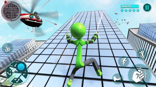 Screenshot Rope Hero Spider Stickman War Mod APK